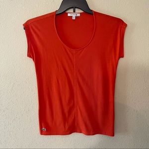 Lacoste orange top